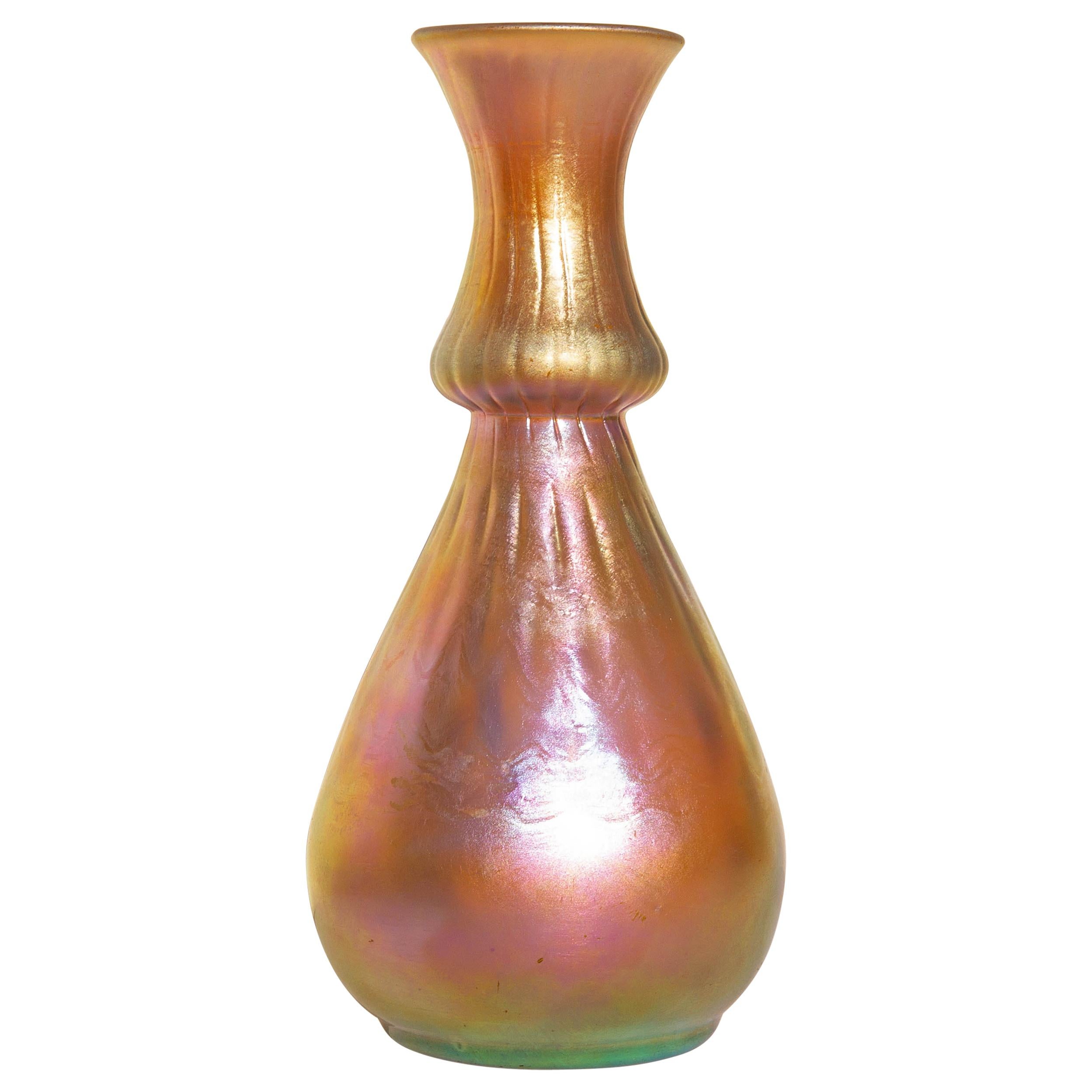 Antique Iridescent Steuben Aurene Vase For Sale at 1stDibs