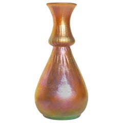 Antike schillernde Steuben Aurene Vase