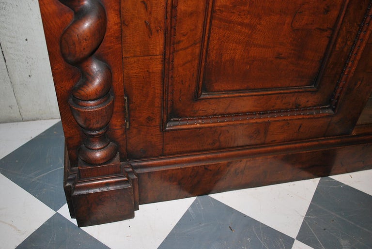 Antique Irish 19th century Pollard Oak Library Bookcase / shelves