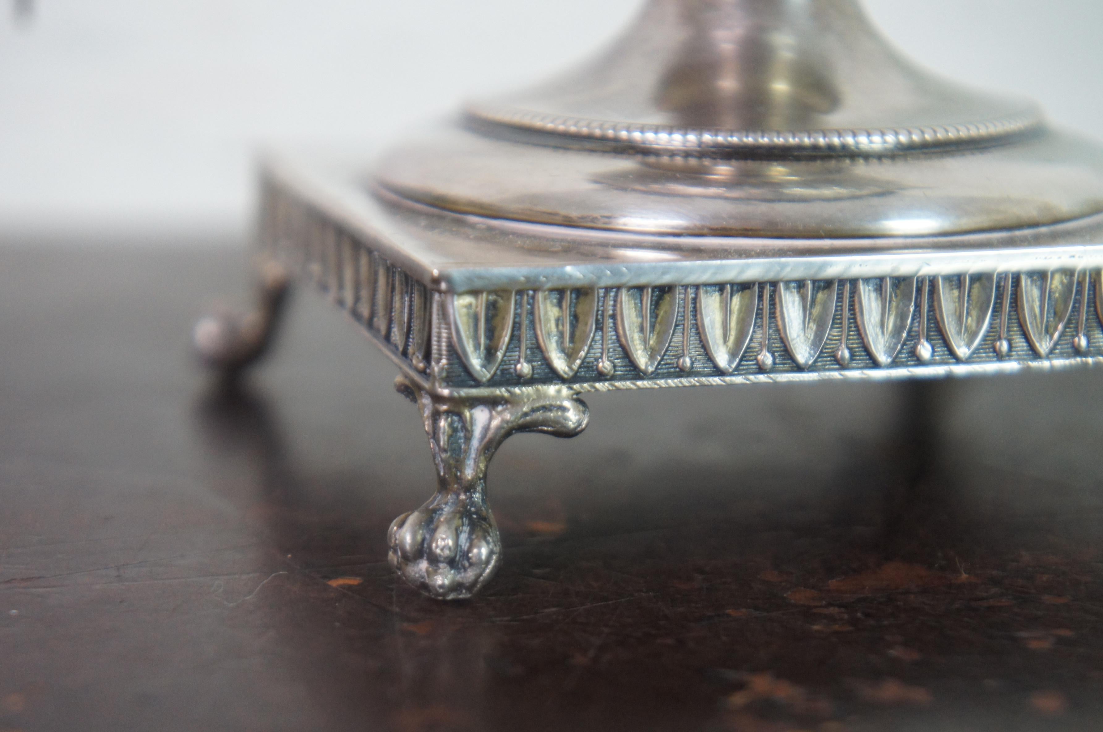 Antique Irish 800 Silver Two Handled Mantel Trophy Urn Compote Cup 450g 2