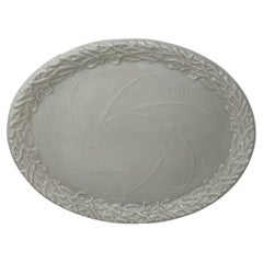 Antique Irish Belleek Porcelain Echinus Tray Centerpiece Black Mark Ireland 1891