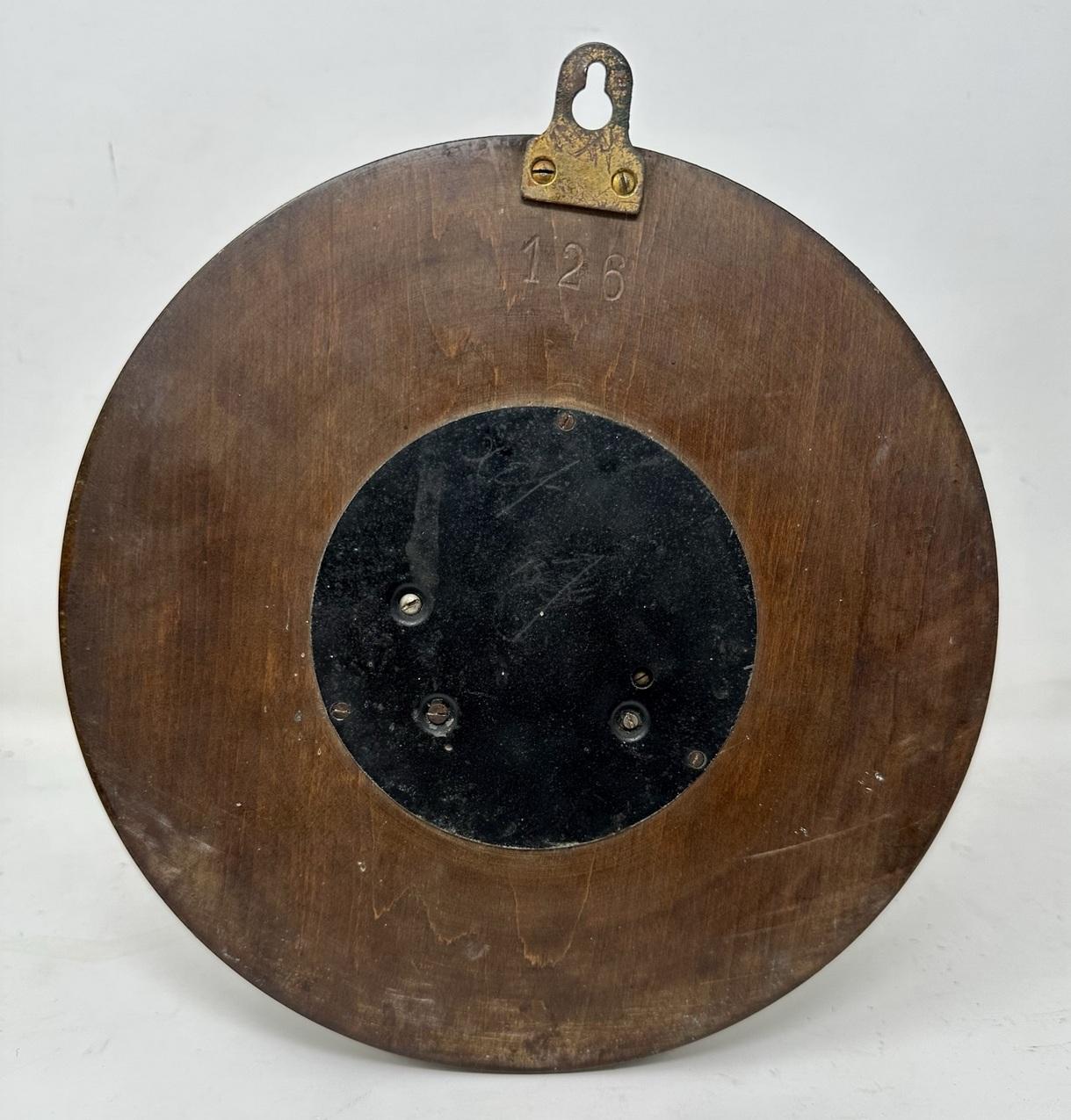 Polished Antique Irish Carved Oak Aneroid Barometer Retailed by William Egan Cork Ireland