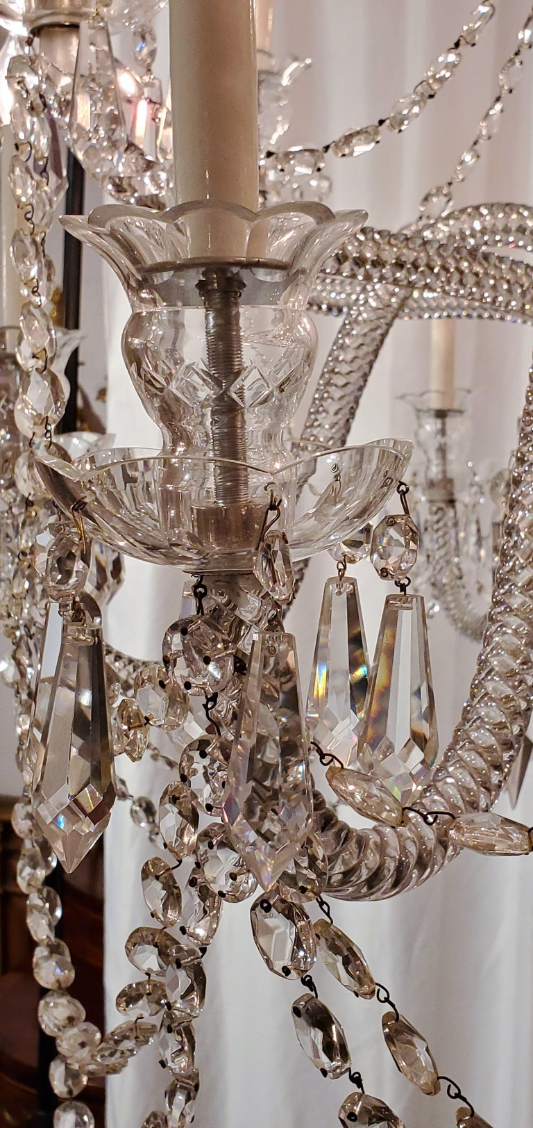 Antique Irish Crystal Chandelier, circa 18901900 For Sale at 1stDibs