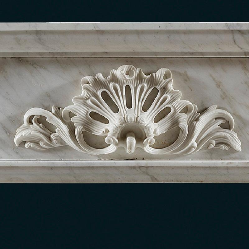 Carved Antique Irish Fireplace Mantel, circa 1750 For Sale