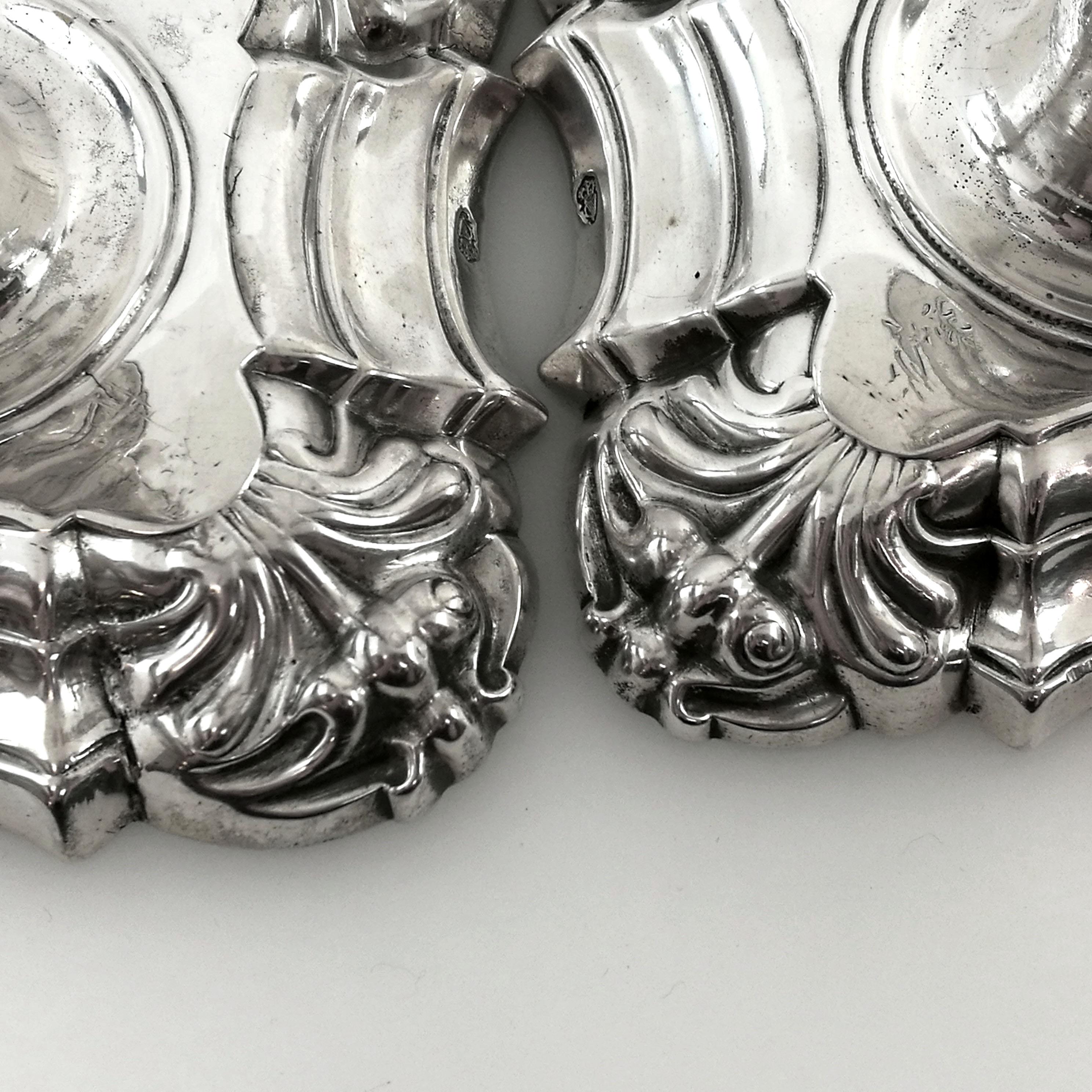 Antique Irish George II Georgian Solid Silver Candlesticks / Candleholders, 1755 In Good Condition In London, GB