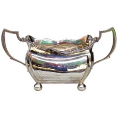 Antique Irish Georgian Dublin Sterling Silver Sugar Bowl Edward Doyle