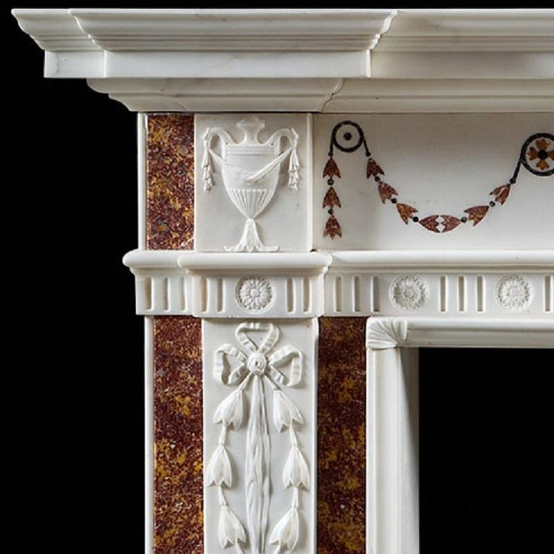 white antique fireplace