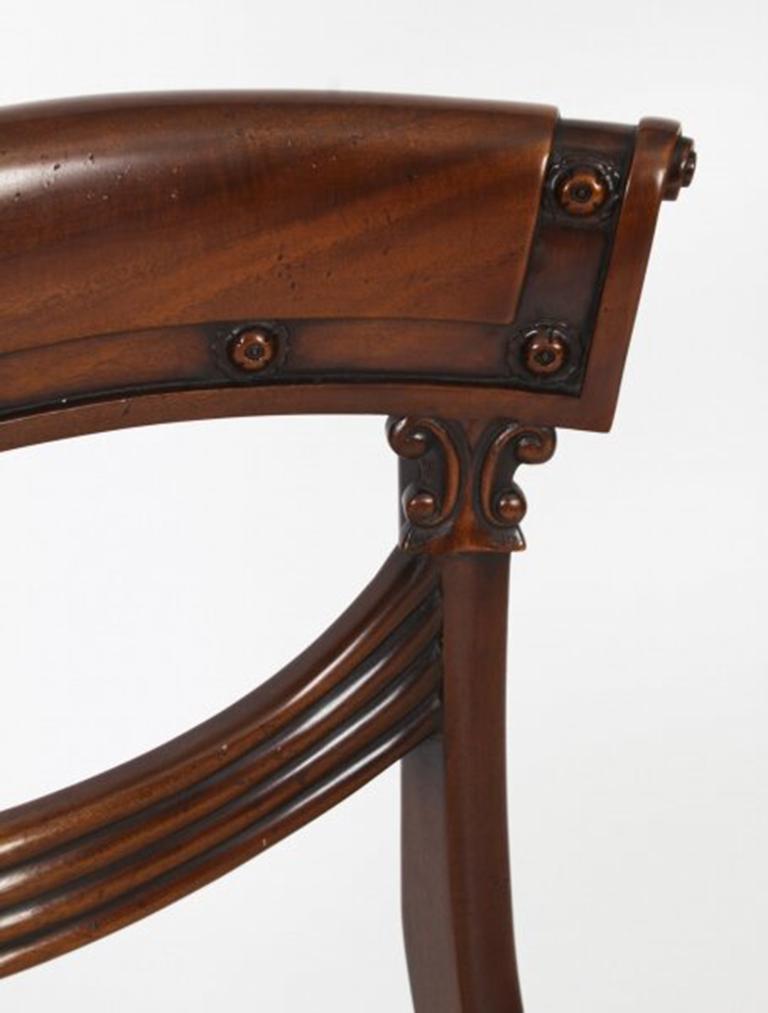 Antique Irish Georgian Oval Table & 6 Chairs 19th Century 7