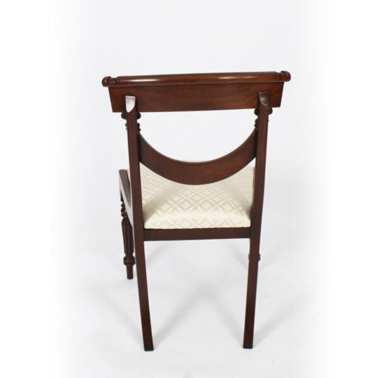Antique Irish Georgian Oval Table & 6 Chairs 19th Century 11