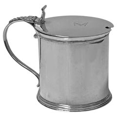 Antique Irish Georgian Silver Mustard Pot Dublin 1824 William Nolan