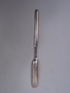 Antique Irish Georgian Sterling Silver Marrow Scoop