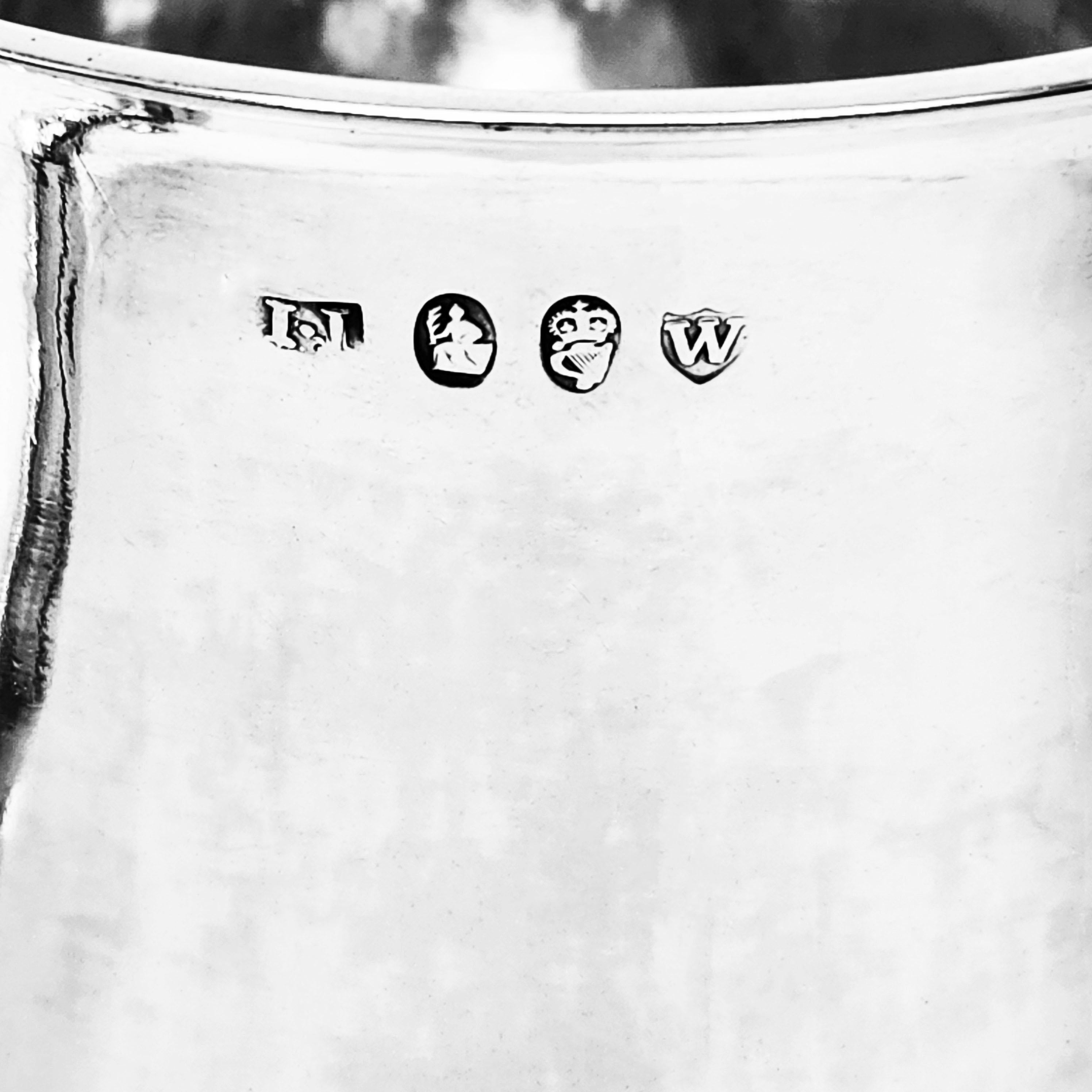 Antique Irish Georgian Sterling Silver Two Handled Cup Dublin, Ireland 1769 For Sale 2