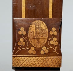 Antique Irish Killarney Lakes Killarneyware Arbutus Wood Desk Book Slide Holder