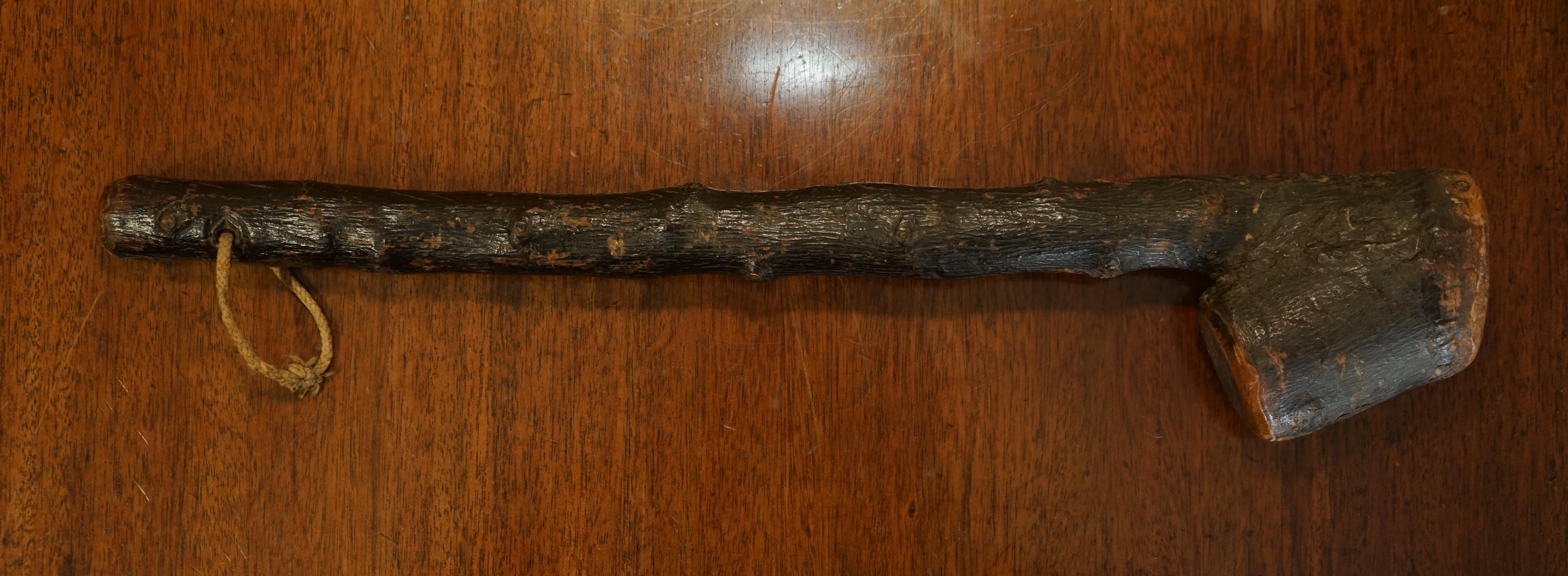 Antiguo Palo Irlandés Knobkerrie Muy Coleccionable y Primatico Uno de Dos en venta 6