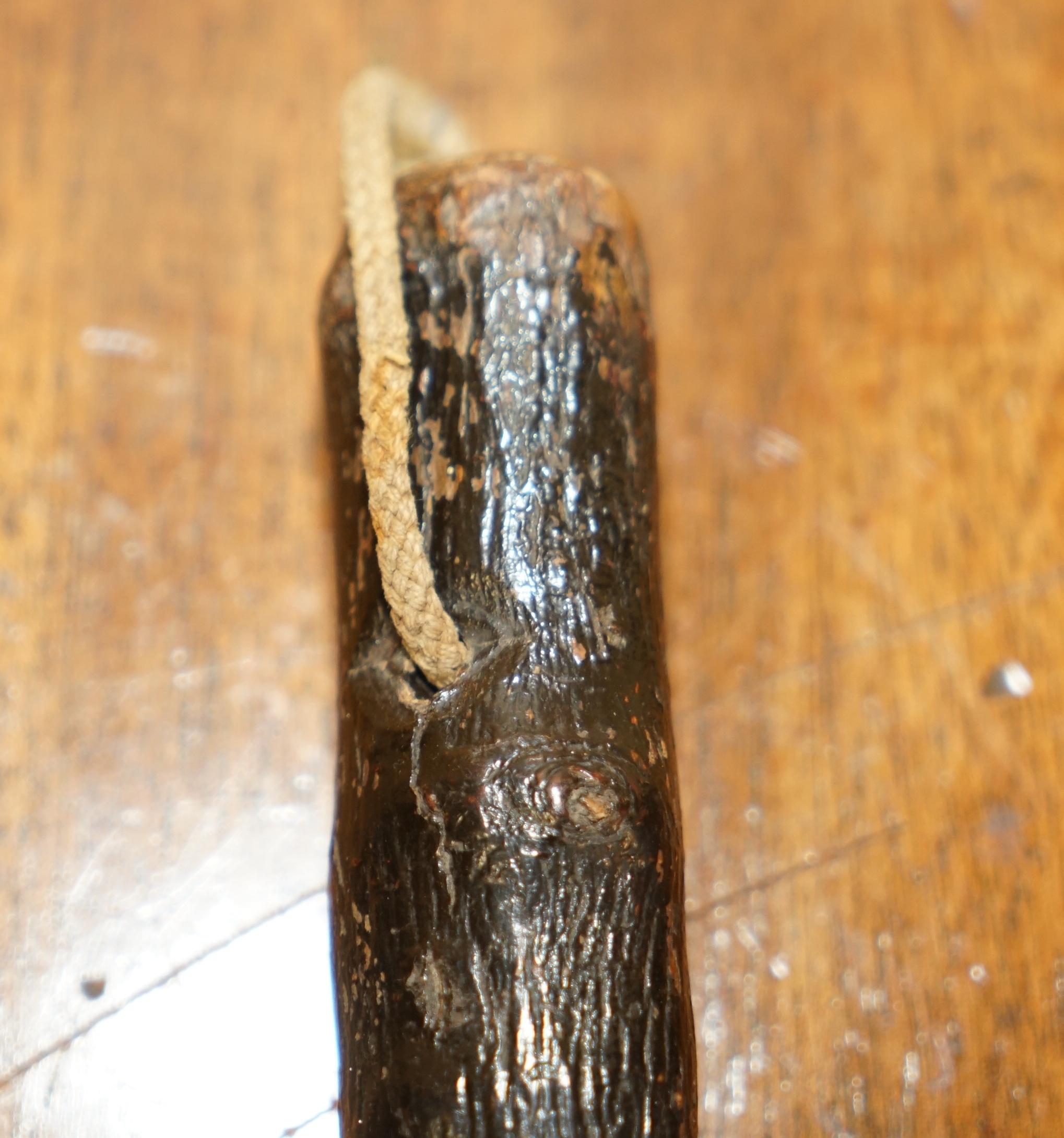 Antiguo Palo Irlandés Knobkerrie Muy Coleccionable y Primatico Uno de Dos en venta 8