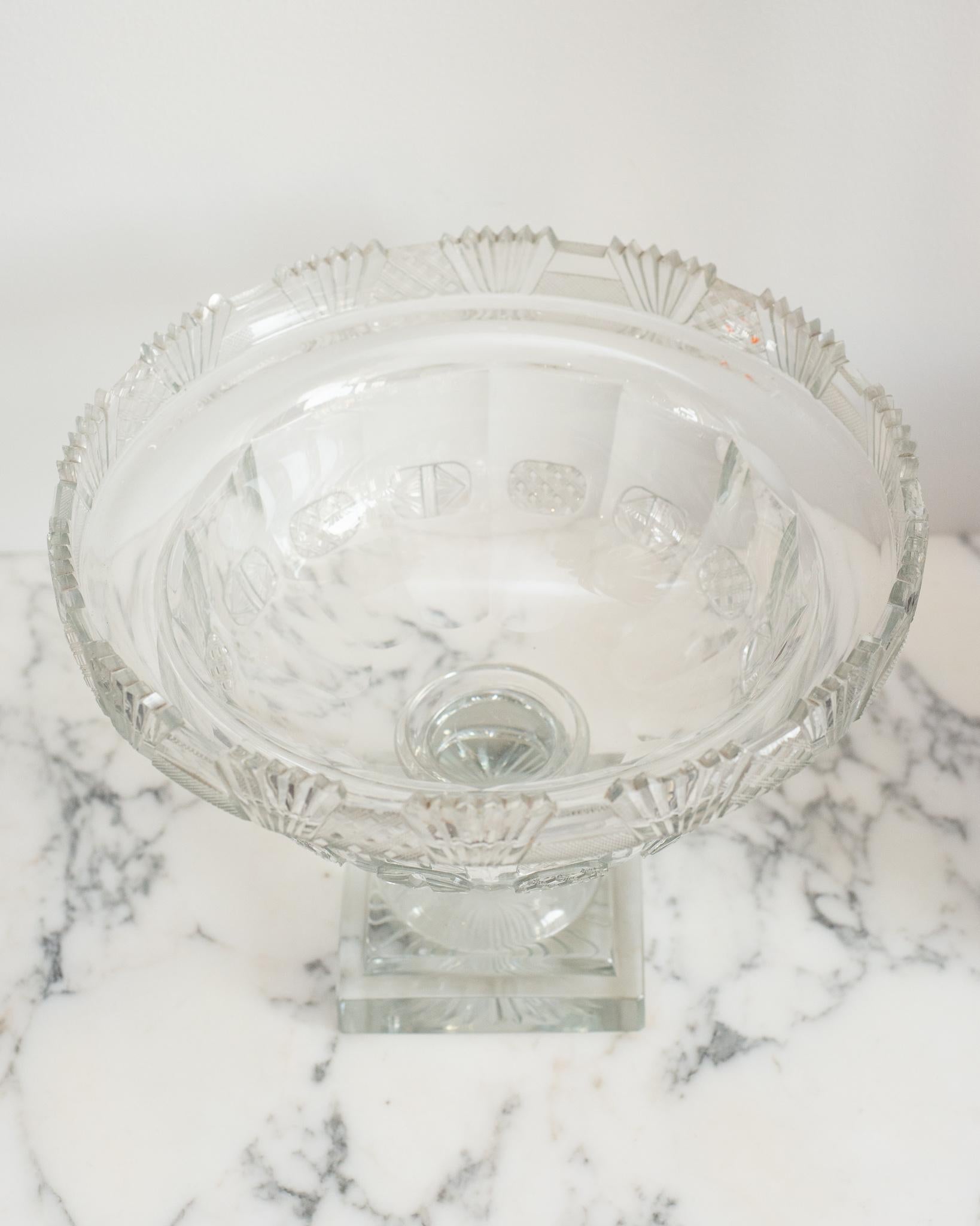 large crystal bowl