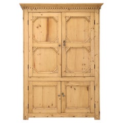 Antique Irish Pine Cupboard Made in the 1800's and Still Quite Original