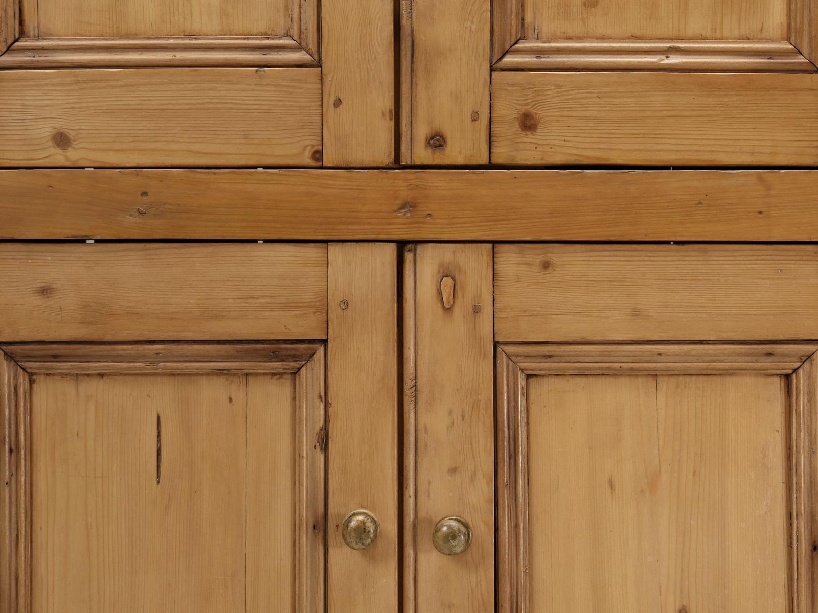 Antique Irish Pine Folk Art Cabinet or Cupboard 5
