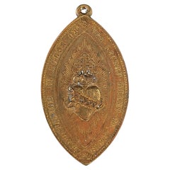 Antique Irish Sacred Heart Association bronze medallion