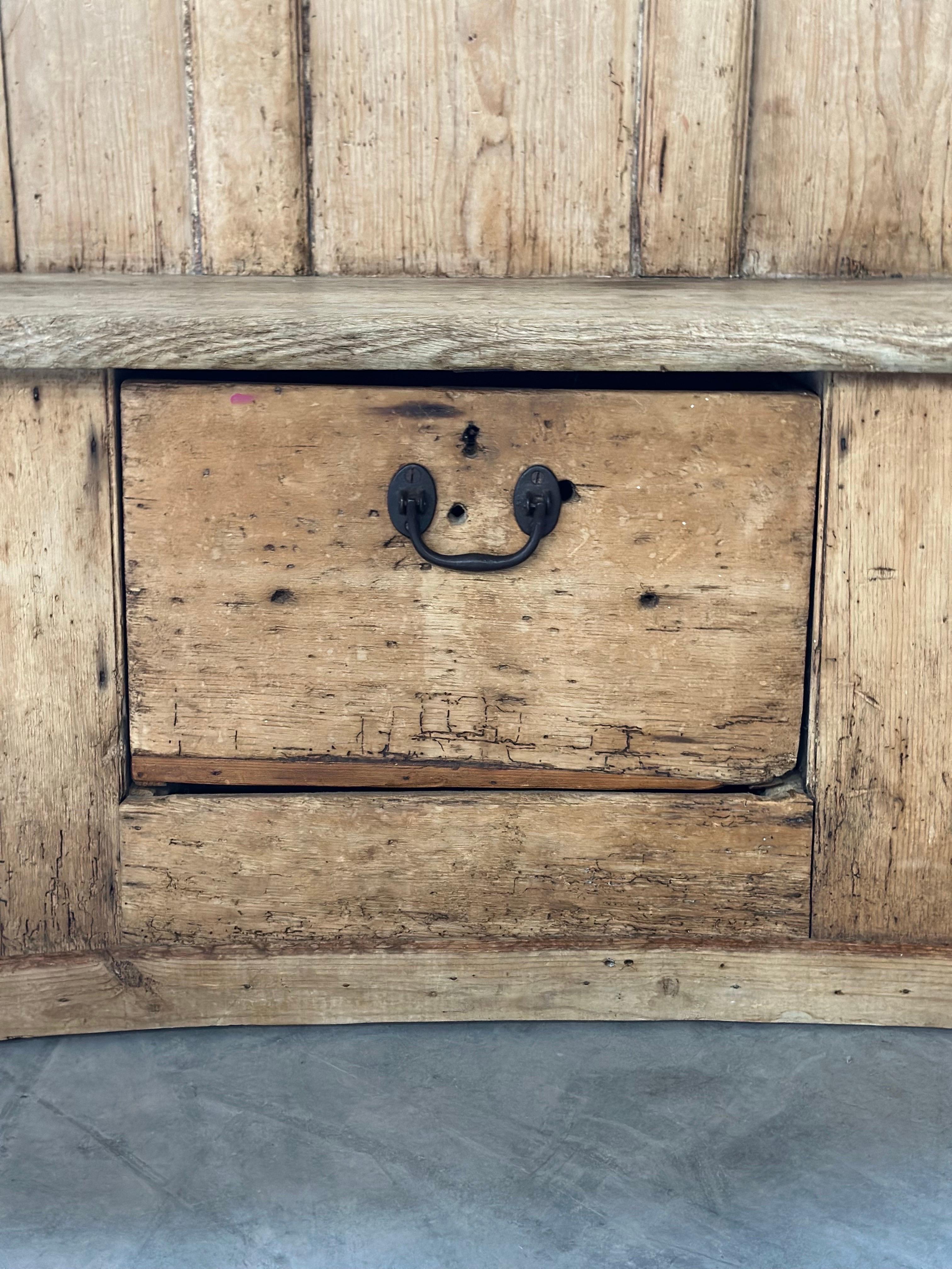 Banc de banquette irlandais ancien en vente 1