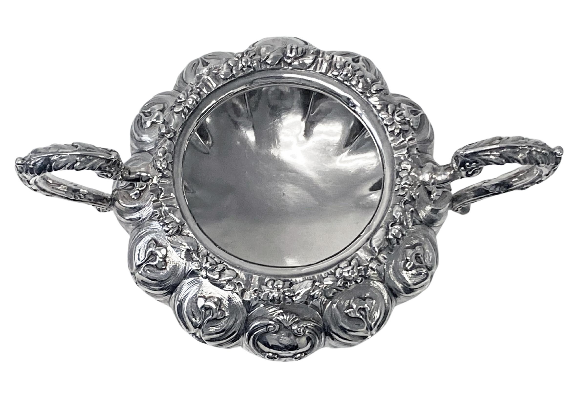 William IV Antique Irish Silver bowl Dublin 1834 John Moore For Sale