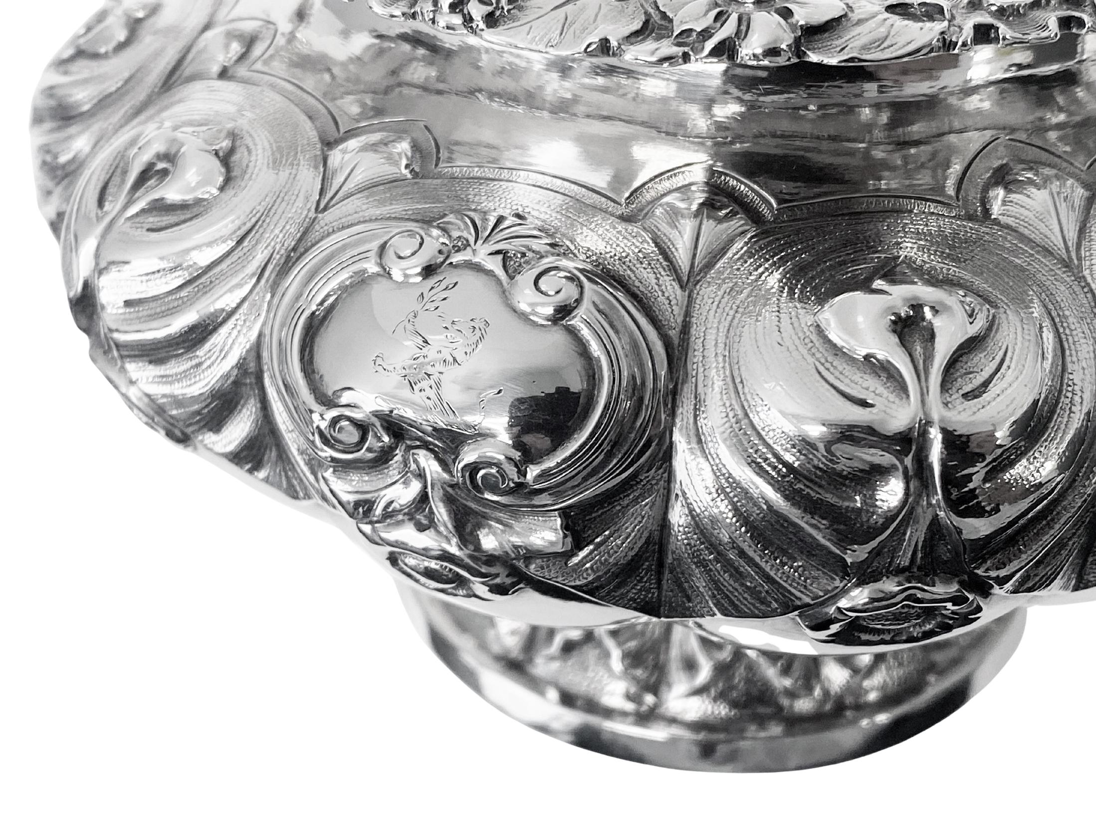 Antique Irish Silver bowl Dublin 1834 John Moore For Sale 1