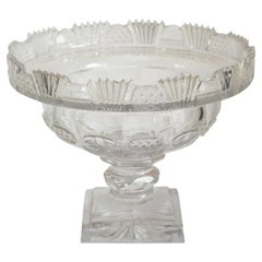 Antique Irish Small Clear Cut Crystal Bowl