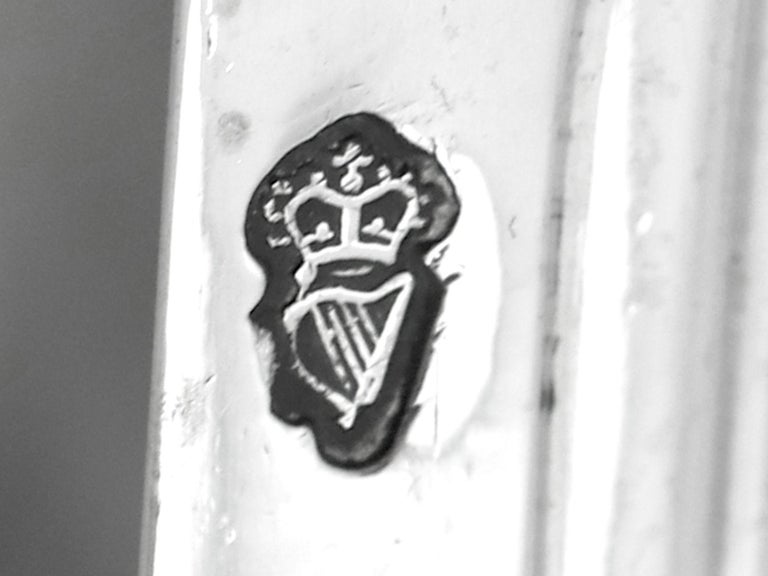 Antique Irish Sterling Silver Candlesticks, circa 1750 For Sale at 1stDibs