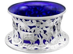 Antique Irish Sterling Silver Potato Dish Ring