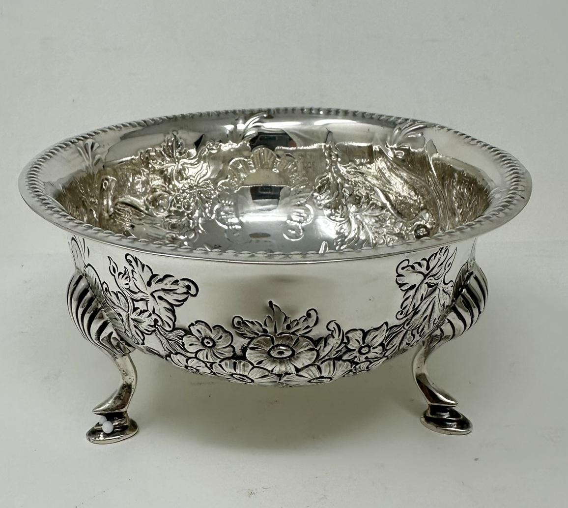 George III Antique Irish Sterling Silver Sugar Bowl Centerpiece Matthew West Dublin 1902 