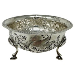 Antique Irish Sterling Silver Sugar Bowl Centerpiece Matthew West Dublin 1902 