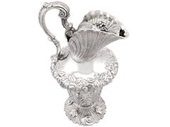 19th Century Irish Sterling Silver Water / Wine Jug