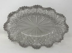 Antique Irish Tipperary Waterford Glass Cut Crystal Bowl Georgian Centerpiece