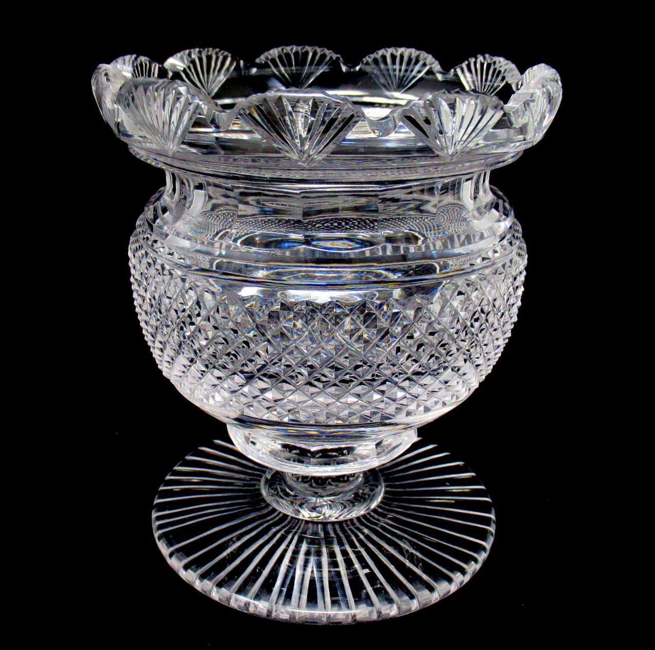 waterford footed candy dish