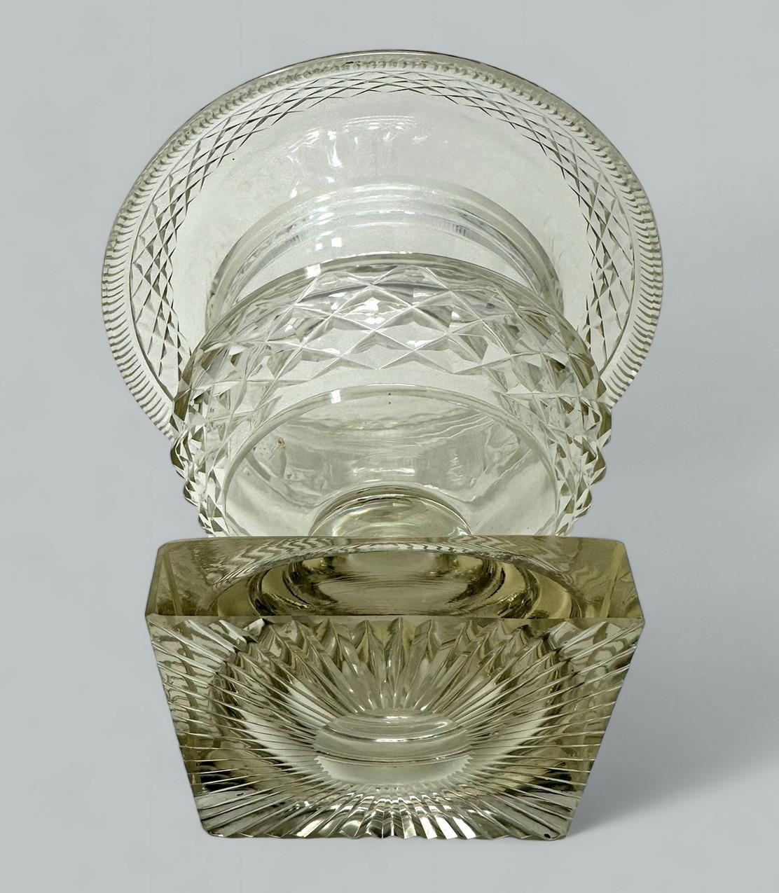 Bol tournant victorien irlandais Tipperary Waterford en cristal taillé 19 carats en vente 1