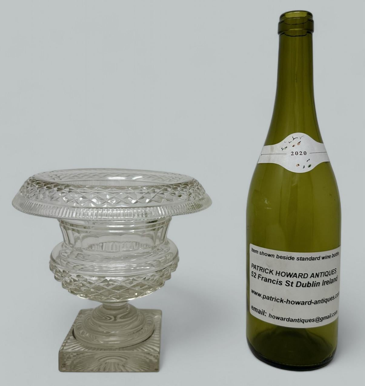 Bol tournant victorien irlandais Tipperary Waterford en cristal taillé 19 carats en vente 2