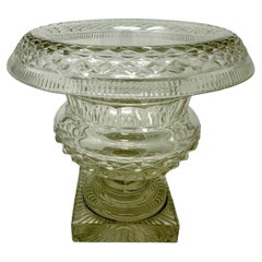 Antique Irish Tipperary Waterford Glass Cut Crystal Victorian Turnover Bowl 19Ct