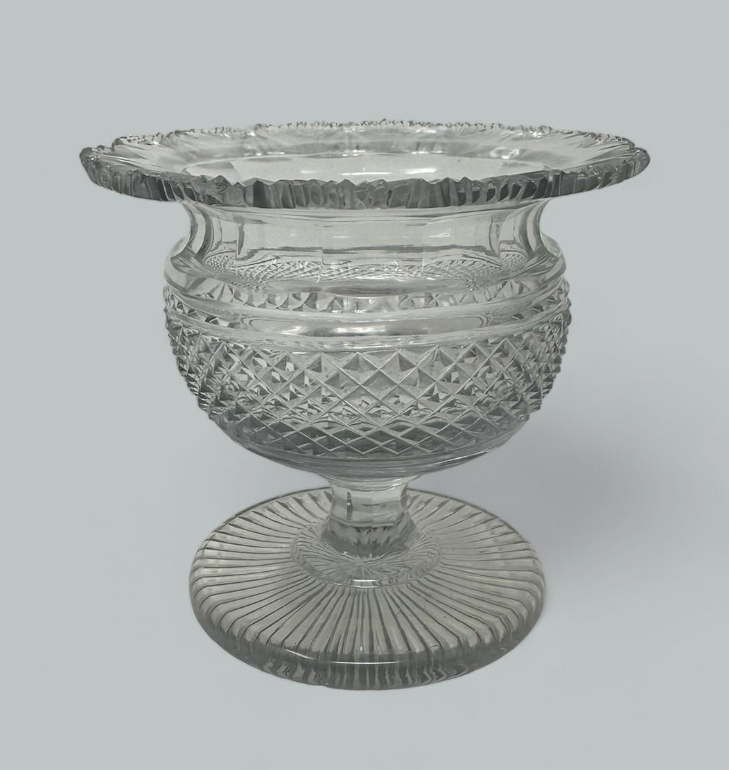Antiguo Tipperary irlandés Cristal de Waterford Cristal tallado Bandeja Victoriana Turnover Bowl en Bueno estado para la venta en Dublin, Ireland