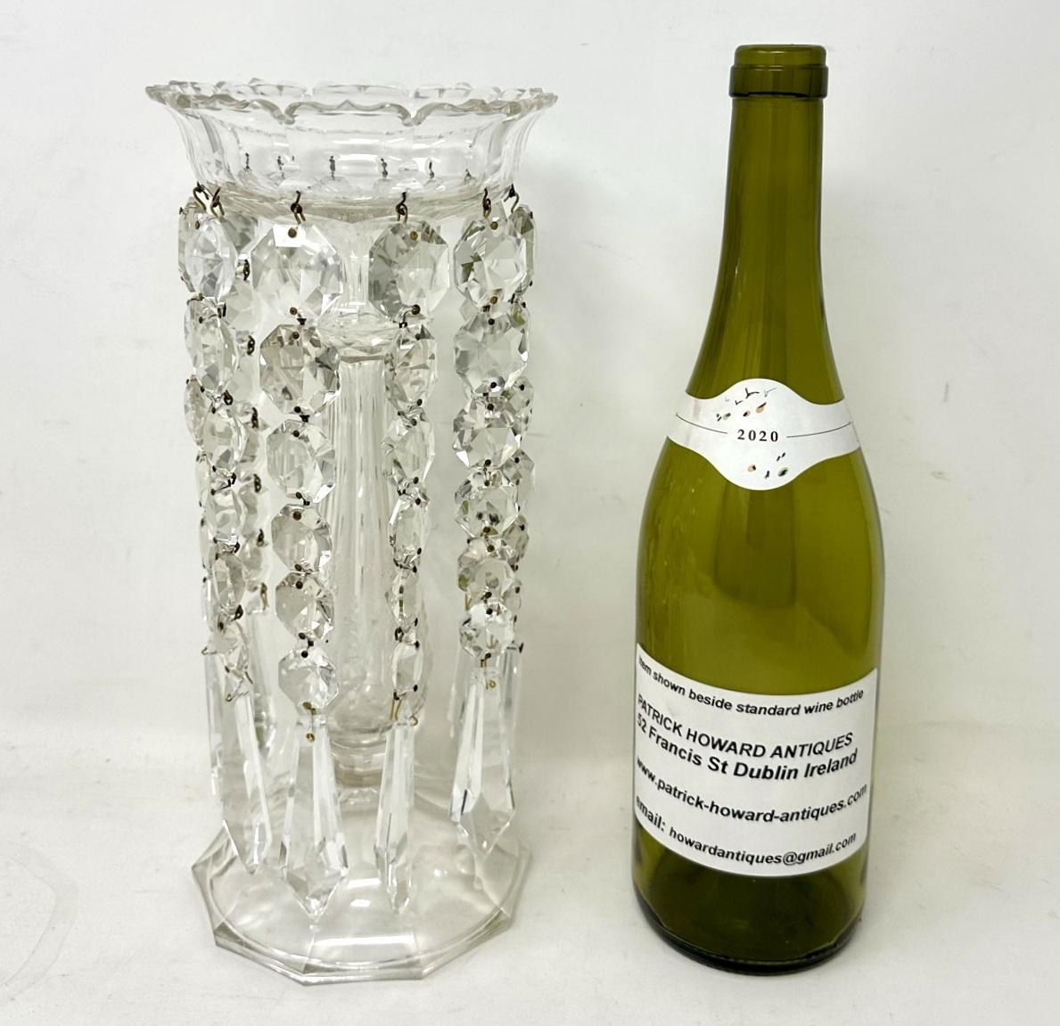 Ancien vase chandelier irlandais de Waterford en cristal au plomb taillé à la main, Irlande  en vente 2