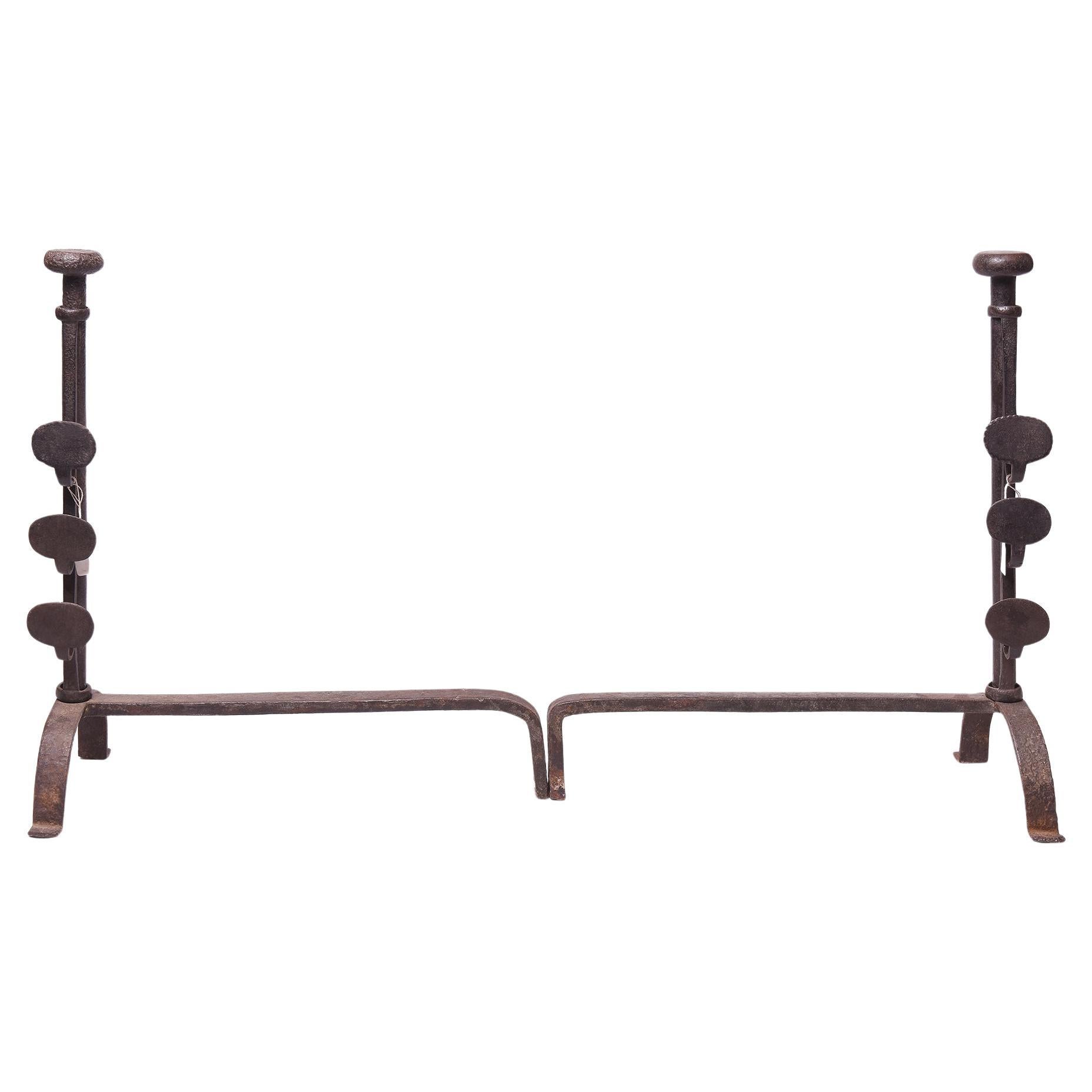 Other Antique Iron Andirons For Sale