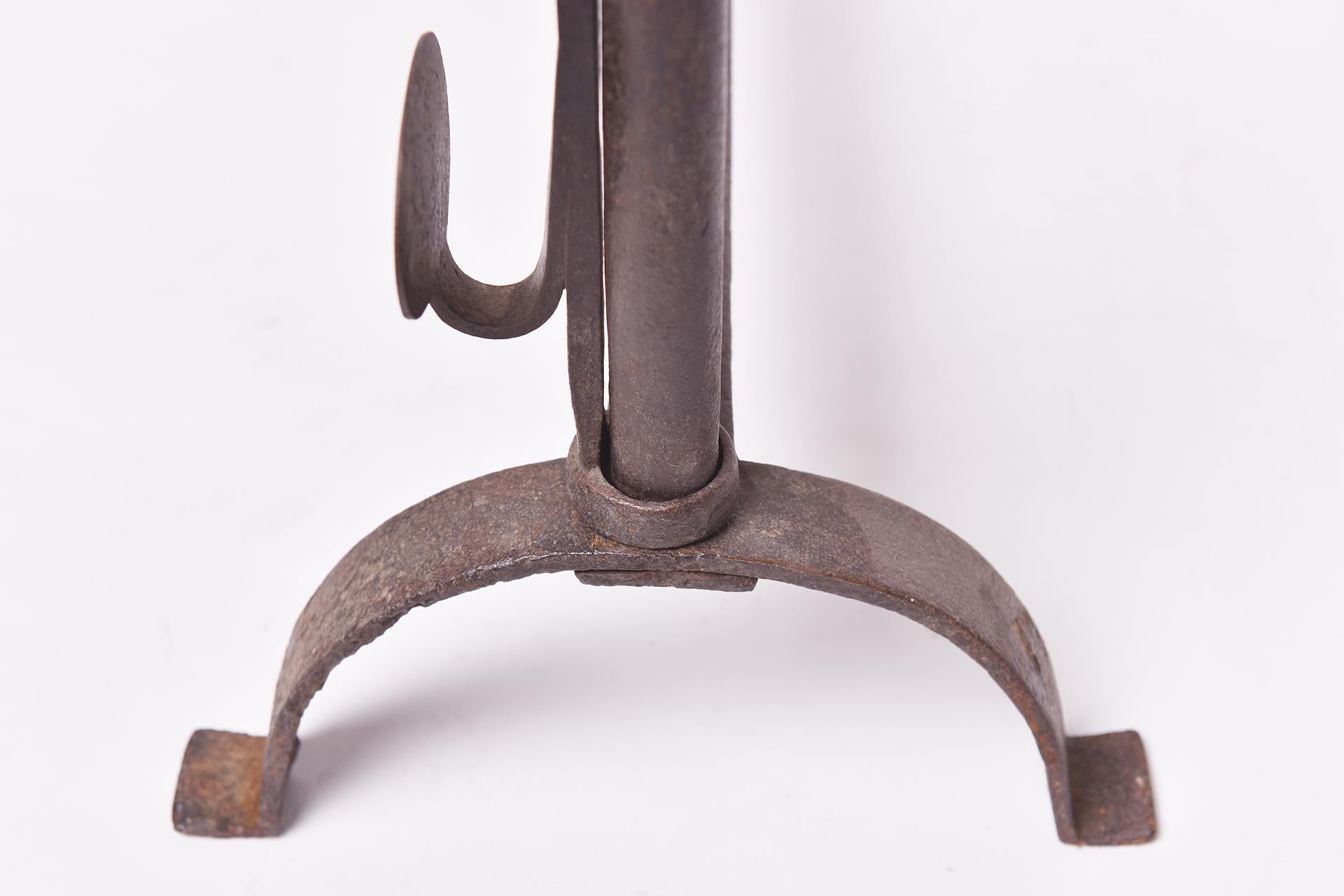 Antique Iron Andirons For Sale 1