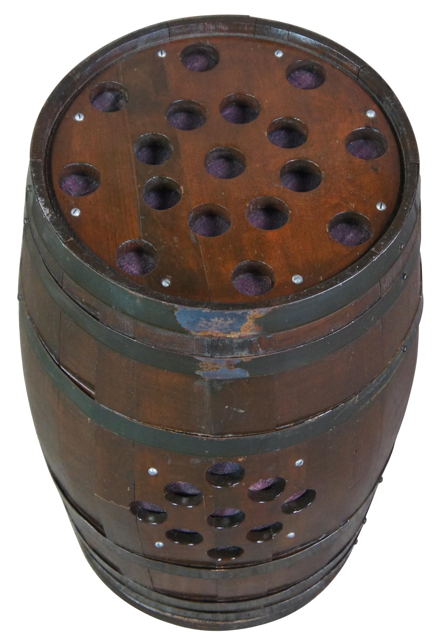 antique wine barrels