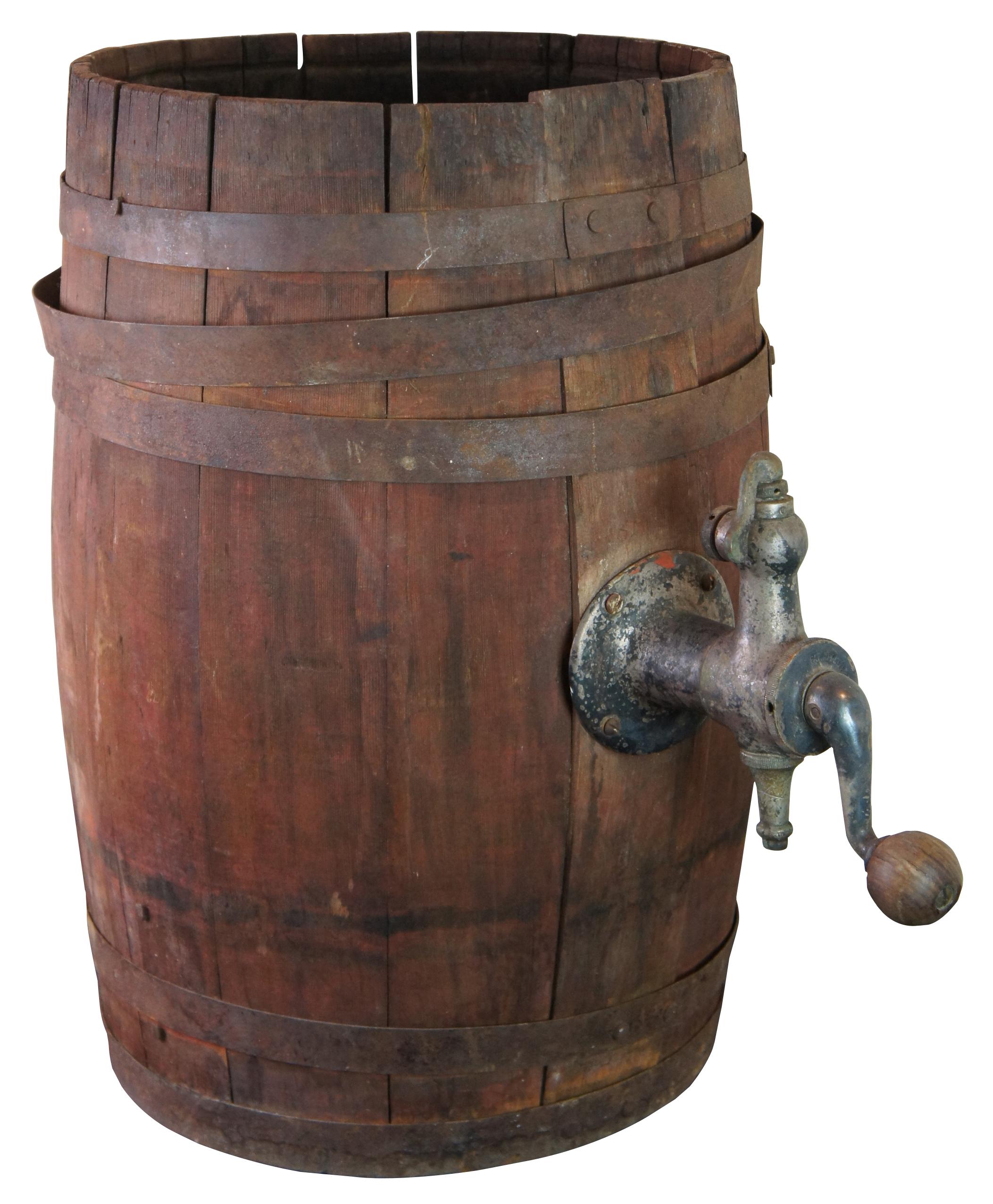 antique beer barrel