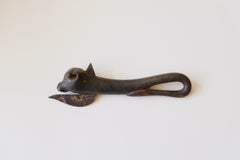 Antique Iron Bull Bottle Opener / Can Opener