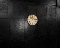 Antique Iron Clock Dial Face Industrial Railway Fully Working