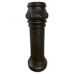 Antique Iron Column Pedestal or Plinth