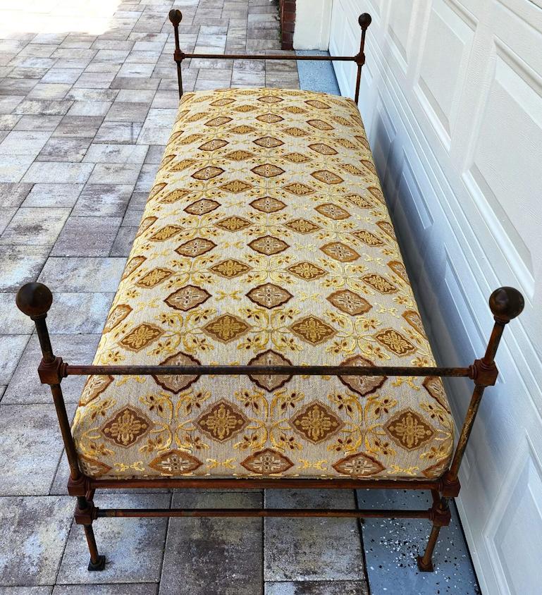 Antique Iron Daybed Bench For Sale 8