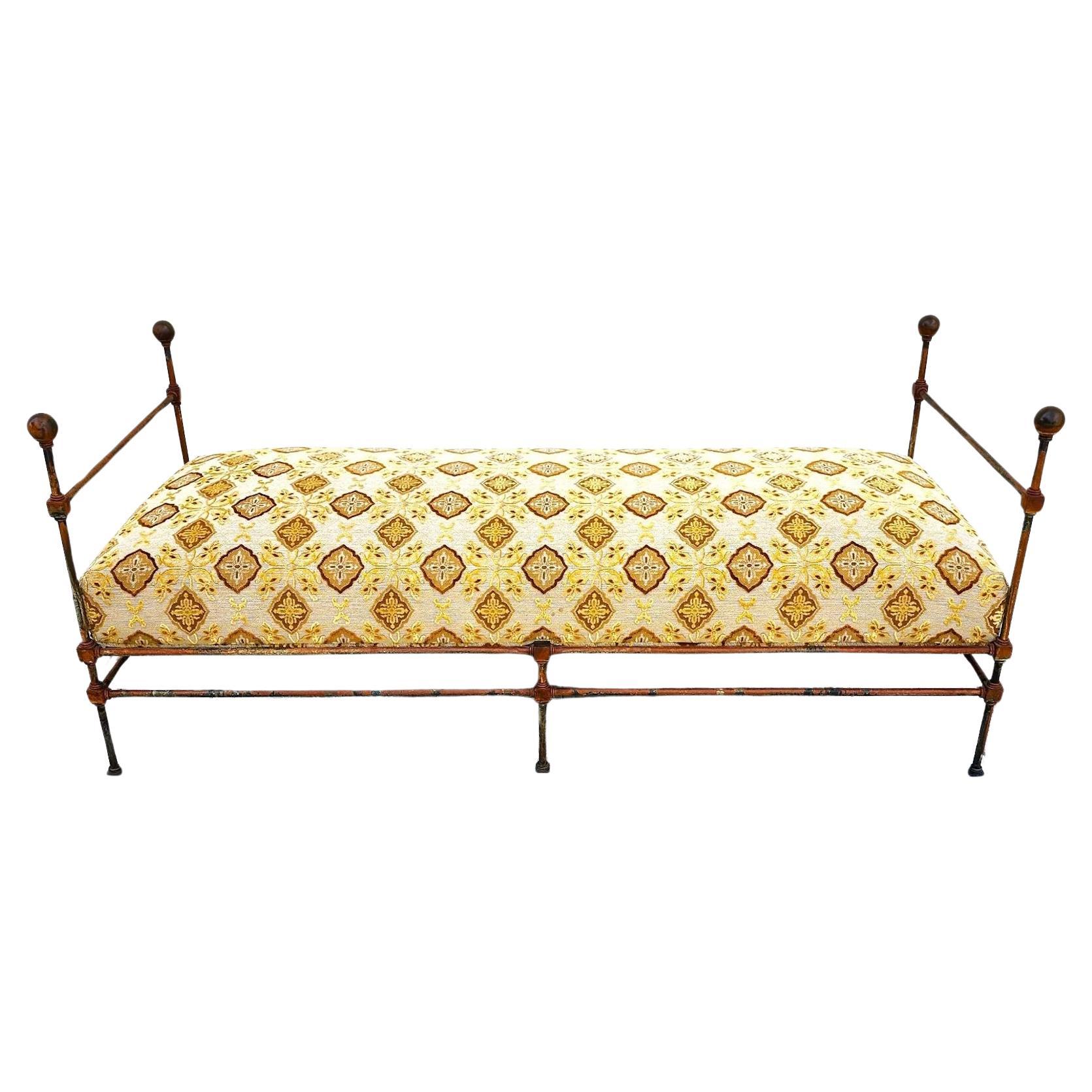 Antique Iron Daybed Bench For Sale