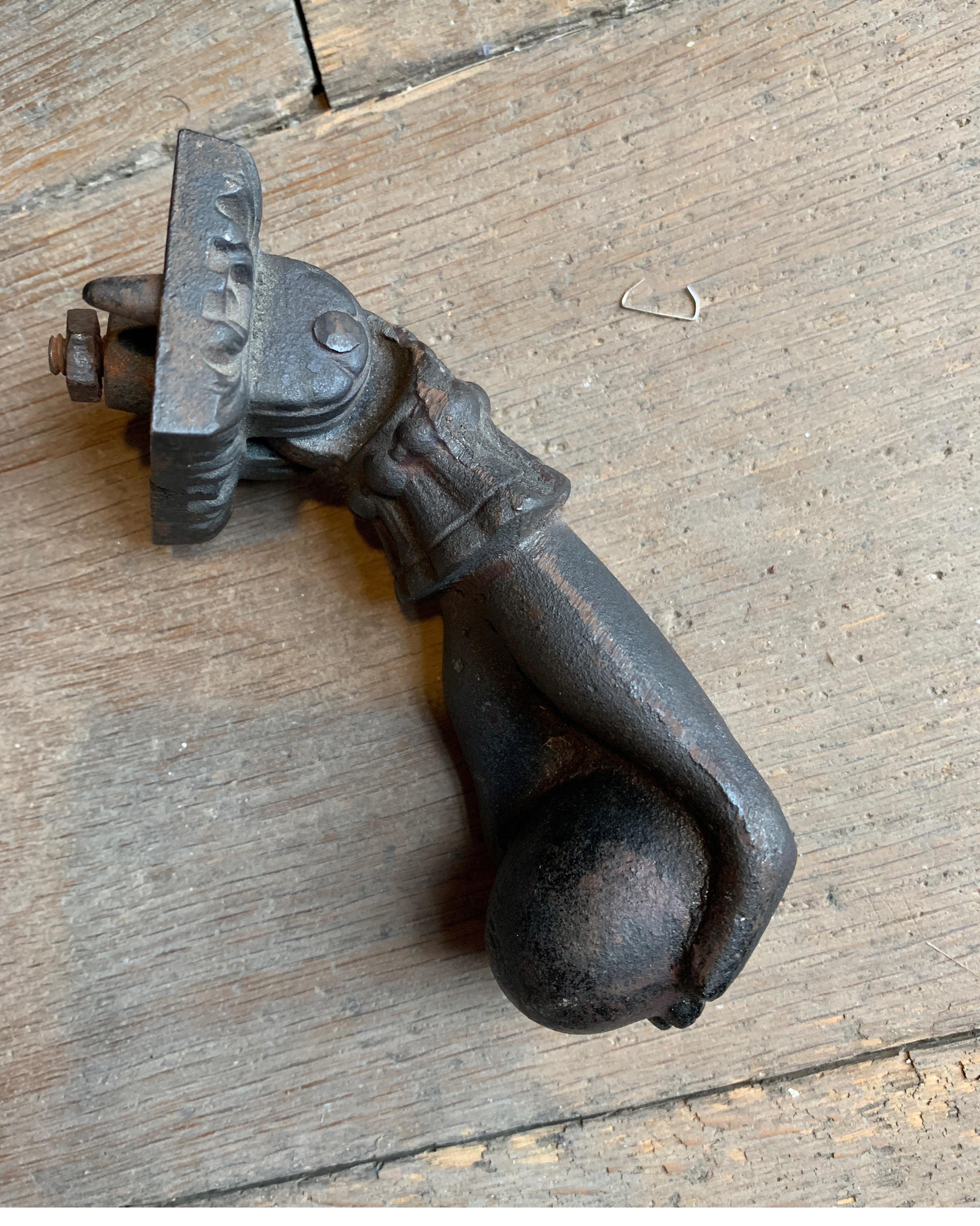 French Provincial Antique Iron Door Knocker