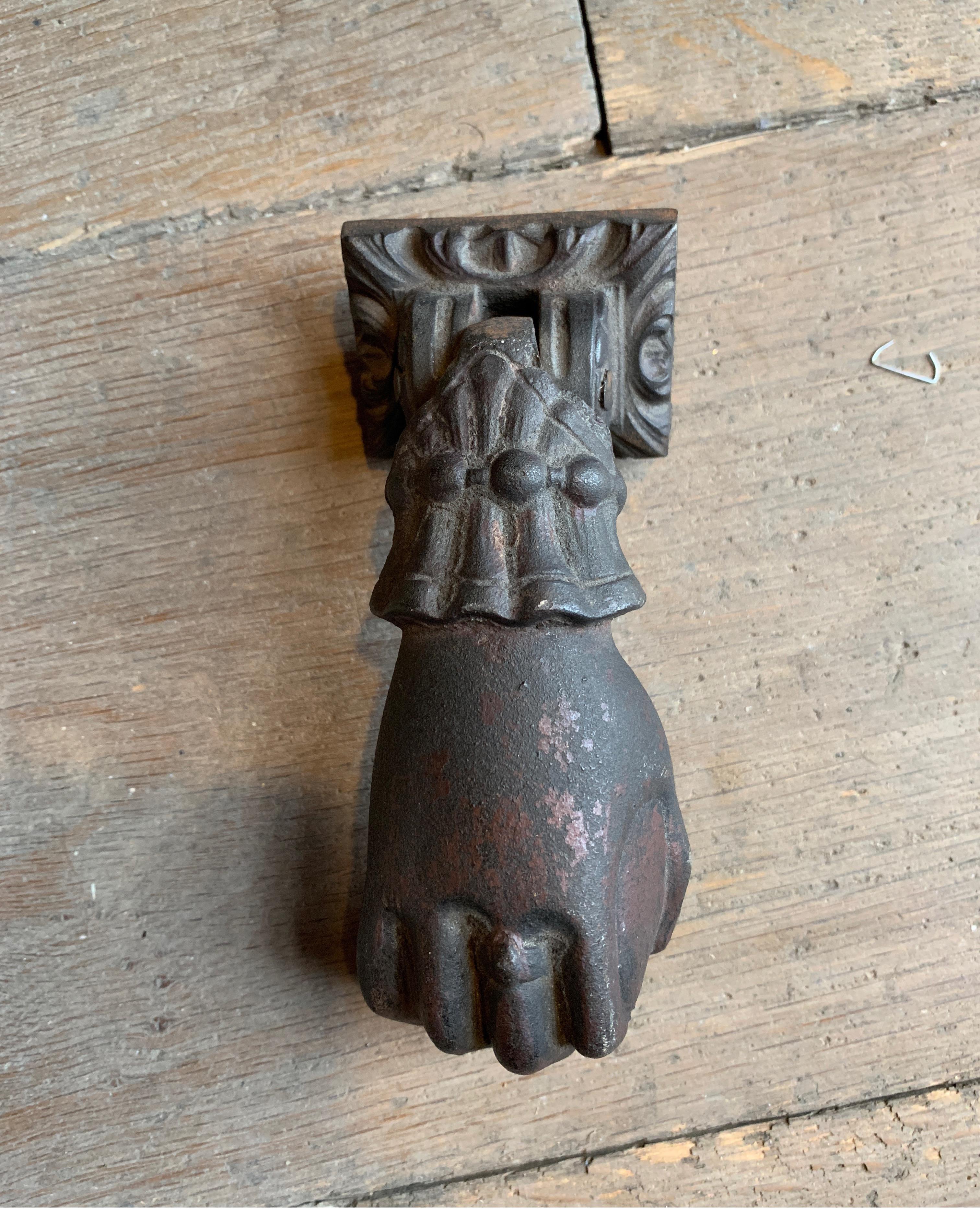 French Antique Iron Door Knocker